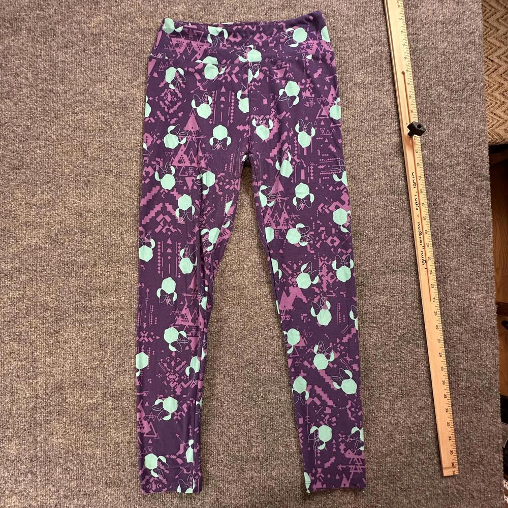 LuLaRoe Purple Patterned Women's Leggings Size 10 - 75